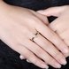 Wholesale Trendy Antique Gold Cross White Crystal Ring TGGPR167 4 small