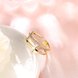 Wholesale New Design Cross shape  Trendy Antique Gold White CZ Ring fine jewelry gift  TGGPR239 2 small