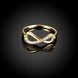 Wholesale Hot sale Jewelry Infinity 8 Symbol Trendy Imitation Antique Gold Ring White Crystal Ring TGGPR253 1 small