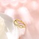 Wholesale Hot sale Jewelry Infinity 8 Symbol Trendy Imitation Antique Gold Ring White Crystal Ring TGGPR253 2 small