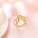 Wholesale Trendy novel design  Antique Gold Geometric Ring  Party Girls' Luxury Ring TGGPR330 2 small