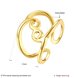 Wholesale Trendy novel design  Antique Gold Geometric Ring  Party Girls' Luxury Ring TGGPR358 0 small