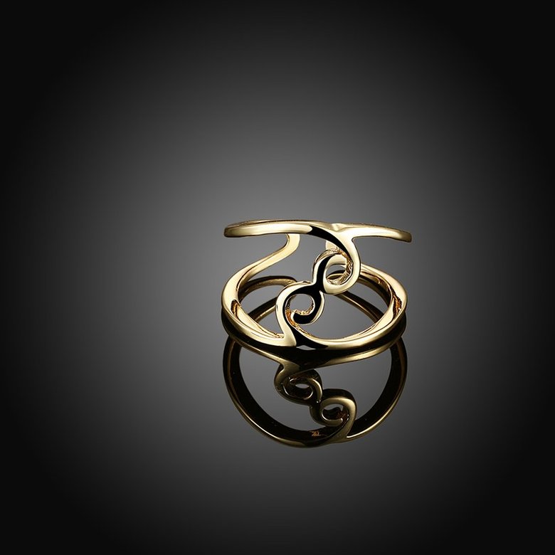 Wholesale Trendy novel design  Antique Gold Geometric Ring  Party Girls' Luxury Ring TGGPR358 1