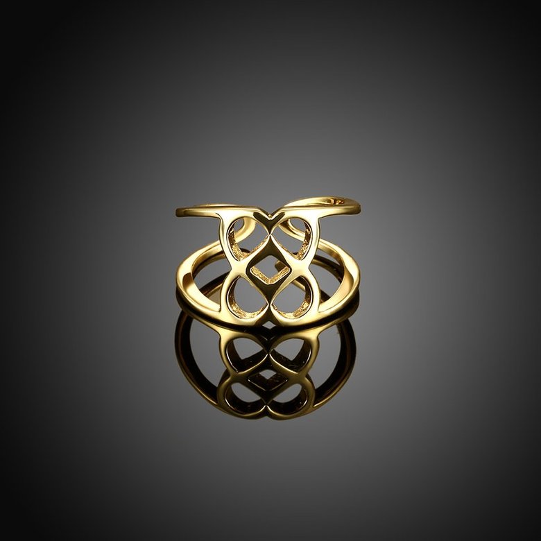 Wholesale Trendy novel design  Antique Gold Geometric Ring  Party Girls' Luxury Ring TGGPR379 1