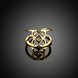 Wholesale Trendy novel design  Antique Gold Geometric Ring  Party Girls' Luxury Ring TGGPR379 1 small