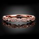 Wholesale Romantic Rose Gold Geometric White CZ Ring TGGPR954 1 small