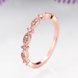 Wholesale Romantic Rose Gold Geometric White CZ Ring TGGPR954 2 small