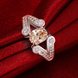 Wholesale Fashion Silver Champagne oval CZ Rin 925 Sterling Silver Ring Wedding Party Christmas Gift TGSPR008 0 small