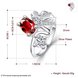 Wholesale rings from China for Lady Promotion Shiny red Zircon Banquet Holiday Party Christmas wedding jewelry TGSPR108 4 small