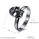 Wholesale Ancient Silver Color Human skull Rings Fashion punk style Birthday Gifts Couple Jewelry TGVGR011 4 small