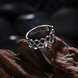 Wholesale Newly Punk style 8 shape Rings Retro Antique Silver Color rings Personality party Jewelry unisex TGVGR028 2 small