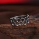 Wholesale Newly Punk style 8 shape Rings Retro Antique Silver Color rings Personality party Jewelry unisex TGVGR028 3 small