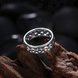 Wholesale Trendy Antique Silver Ring Newly Punk style Chinese antique coin pattern Personality Party Ring unisex Jewelry TGVGR036 2 small