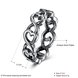 Wholesale Vintage Antique Silver Unisex Charms heart shape Ring Punk European Style Men Chain Buddha Rings Female Jewelry Free Shipping TGVGR041 4 small