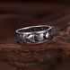 Wholesale Ancient Silver Color Buddha Ring Art Retro Man Punk Jewelry Motorcycle Tire Pattern Women Birthday Gifts Couple Jewelry TGVGR002 3 small