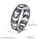 Wholesale Ancient Silver Color Buddha Ring Art Retro Man Punk Jewelry Motorcycle Tire Pattern Women Birthday Gifts Couple Jewelry TGVGR002 4 small