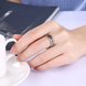 Wholesale Trendy Antique Silver Geometric Ring Newly Punk style Wavy Pattern Personality Party Ring unisex Jewelry TGVGR004 0 small