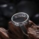 Wholesale Trendy Antique Silver Geometric Ring Newly Punk style Wavy Pattern Personality Party Ring unisex Jewelry TGVGR004 2 small