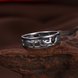 Wholesale Hot Sale Fashion Vintage Silve Dolphin rings Happy Women In Love Silver Plated Ring Accessories for unisex gift TGVGR009 3 small