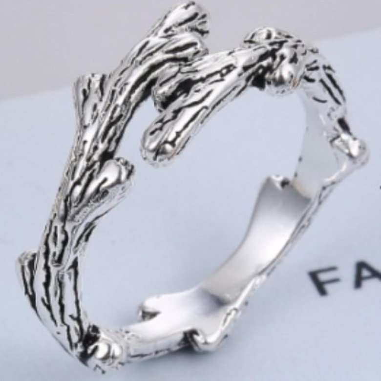 Wholesale Cheap Vintage Ring China branch fresh Retro style Silver plating Ring VGR014 0