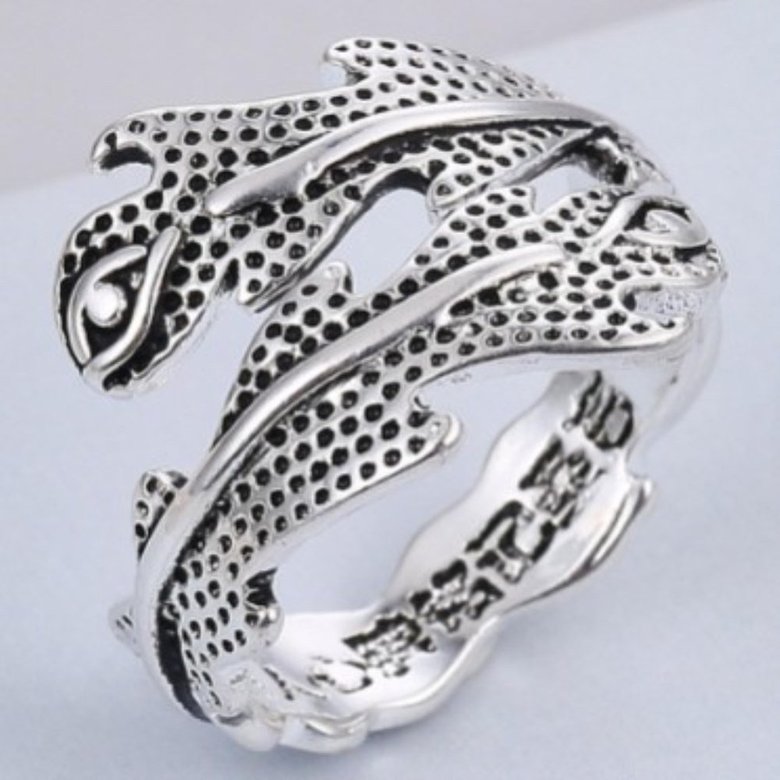 Wholesale Cheap Fashion Ring grass Retro popular Silver plating Ring for neutral VGR016 0