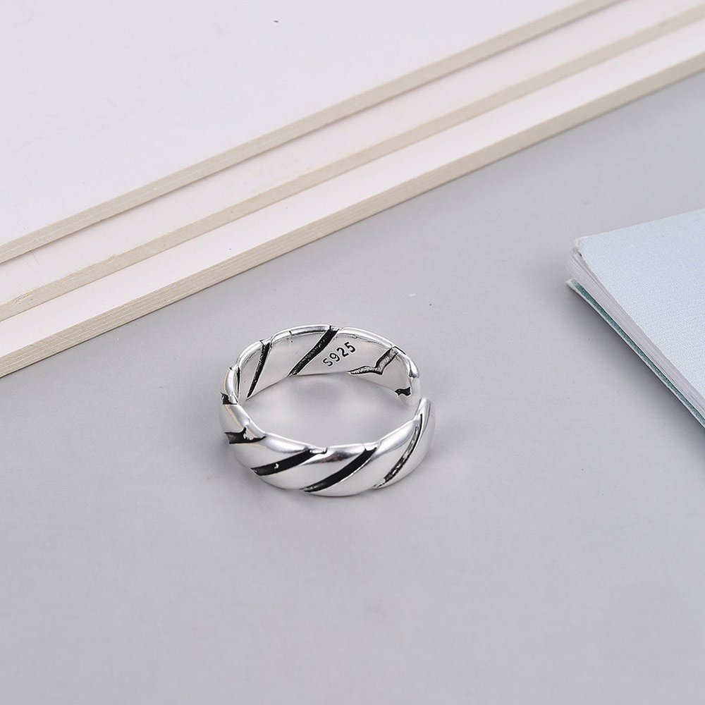 Wholesale Cheap Braided ring with adjustable opening Vintage Retro Style from china VGR021 1