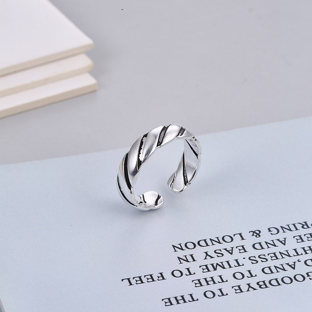 Wholesale Cheap Braided ring with adjustable opening Vintage Retro Style from china VGR021 2