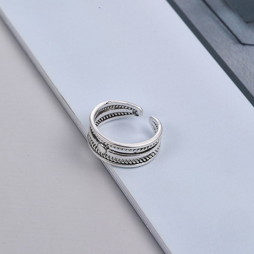 Wholesale Cheap Retro Three layer opening adjustable ring from china VGR024 0
