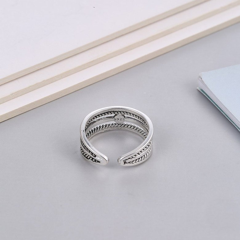 Wholesale Cheap Retro Three layer opening adjustable ring from china VGR024 1