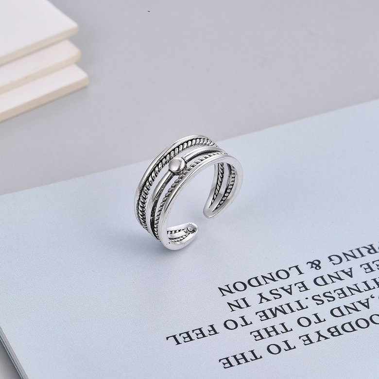 Wholesale Cheap Retro Three layer opening adjustable ring from china VGR024 2