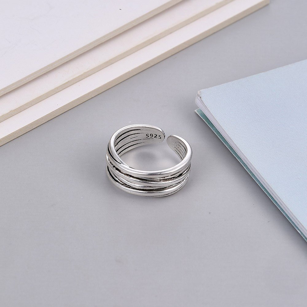 Wholesale Cheap Opening adjustable small ring neutral retro simplicity VGR039 0
