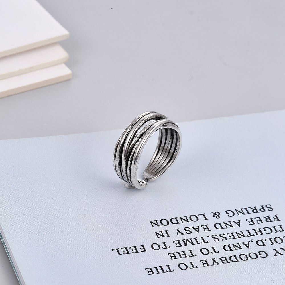 Wholesale Cheap Opening adjustable small ring neutral Retro VGR040 0
