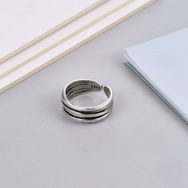 Wholesale Cheap Opening adjustable small ring neutral Retro VGR040 2
