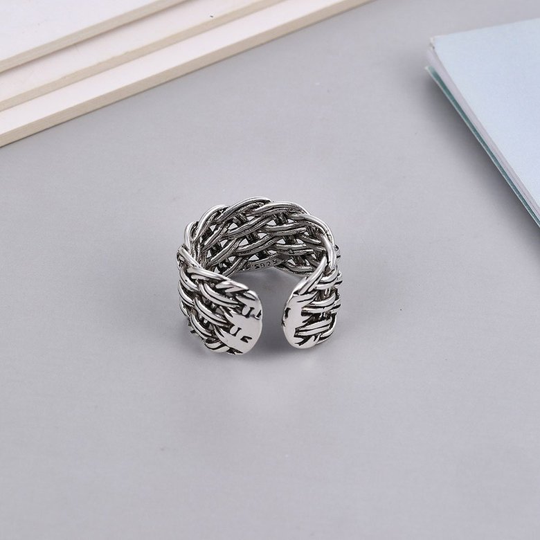 Wholesale Cheap Fashion Woven multi-layer Vintage open ring VGR048 0