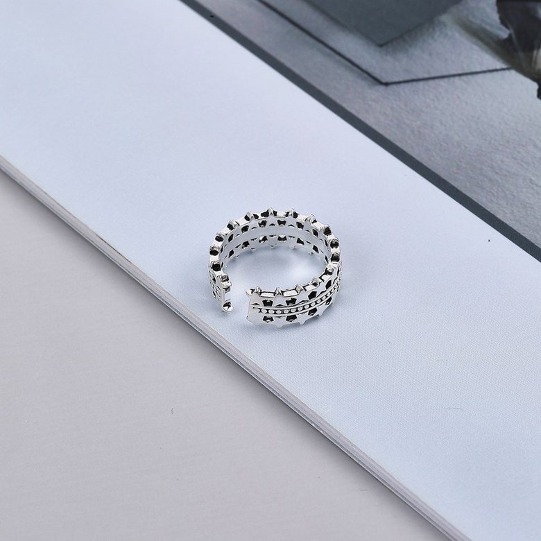 Wholesale Cheap Retro opening adjustment small ring double-layer stars VGR049 0