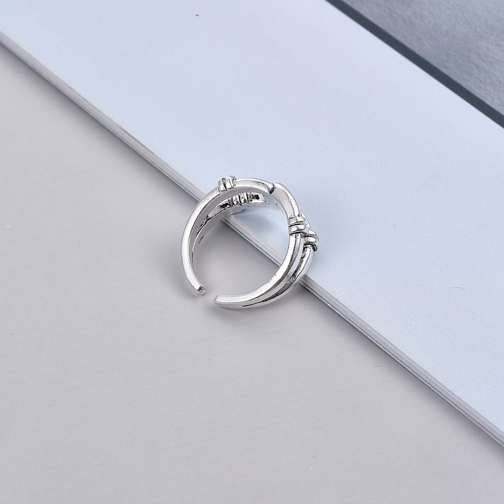 Wholesale Cheap Retro opening adjustment small ring with knot VGR050 1