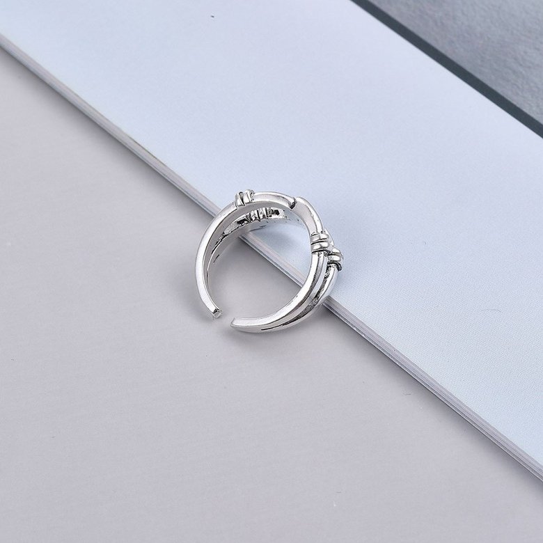 Wholesale Cheap Retro opening adjustment small ring with knot VGR050 1