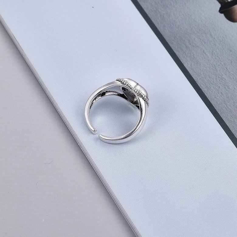 Wholesale Adjustable opening small ring neutral retro simple popular ring heart VGR057 1