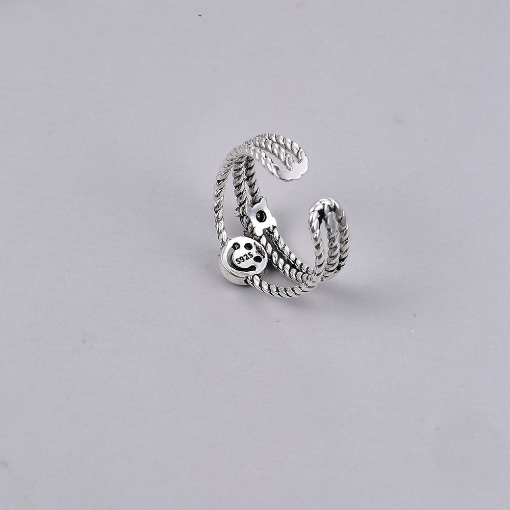 Wholesale Cheap Smile opening adjustable small ring VGR064 1