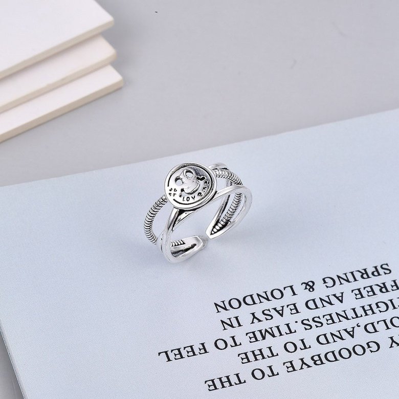 Wholesale Cheap Smile love me adjustable ring with opening VGR070 1