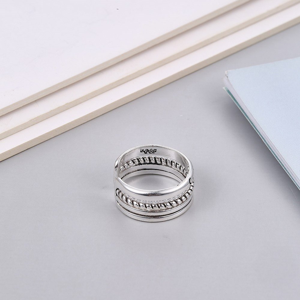 Wholesale Cheap Smile three layer fashion ring from china VGR071 0