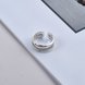 Wholesale Cheap Smile three layer fashion ring from china VGR071 2 small