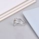 Wholesale Cheap Smile zircon clover opening adjustable from china VGR073 2 small