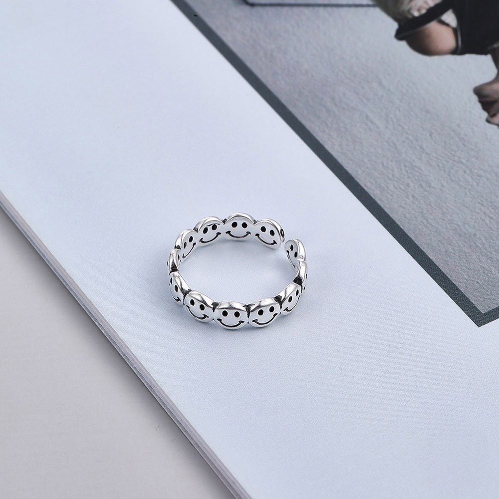 Wholesale Cheap Circular smile array open ring from china VGR080 0