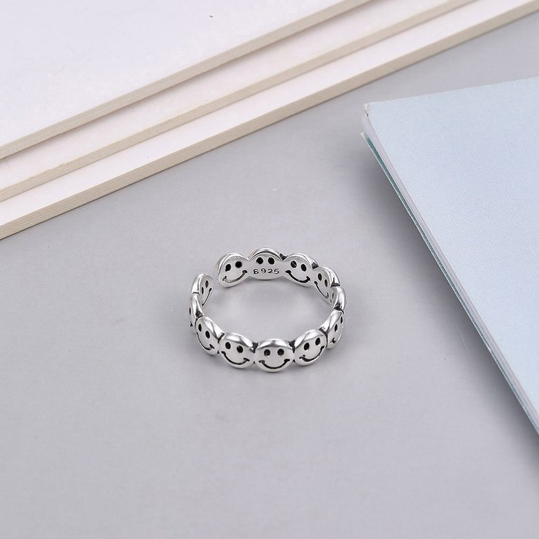Wholesale Cheap Circular smile array open ring from china VGR080 2