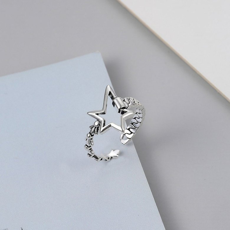 Wholesale Cheap Retro Style Star opening adjustable ring VGR087 0