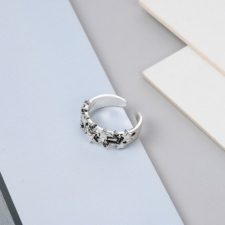 Wholesale Cheap Retro Style Double layer star opening adjustable fashion ring VGR088 0