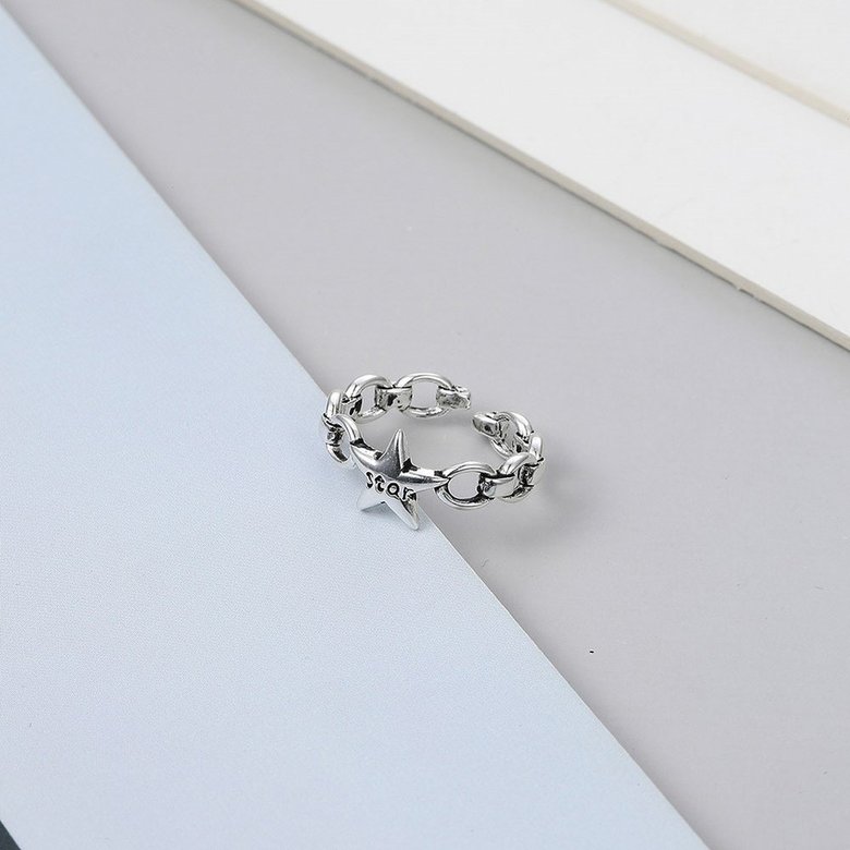 Wholesale Cheap Star Star popular Silver plating Ring for neutral VGR090 1