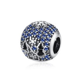 Wholesale Antique Sterling Silver CZ Bead TGSLBD093