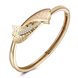 Wholesale Champagne Gold Trendy CZ Bangle TGGPBL049